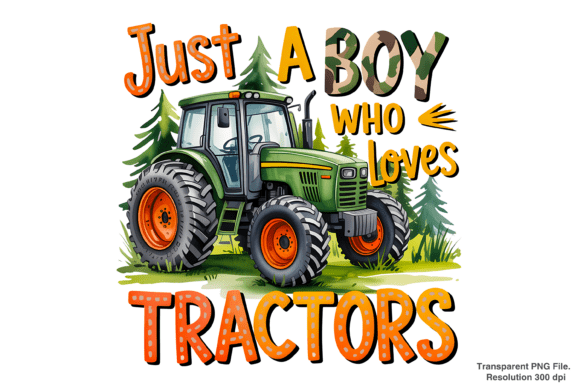 Bringing Farm Life to Life with the Just a Boy Who Loves Tractors PNG