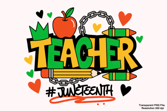 Celebrate Freedom: Premium Juneteenth Teacher PNG Designs
