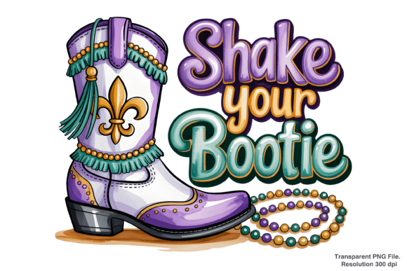 Celebrate with Style: The Ultimate Guide to Shake Your Bootie Mardi Gras PNG Designs