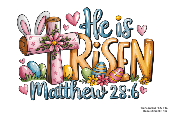 Choosing the Right Resurrection Design: A Guide to He Is Risen PNG and Matthew 28:6 Graphics