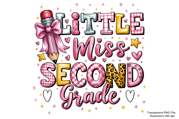 Little Miss Second Grade PNG: Creative Ideas for Makers