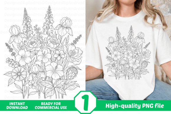 Mastering Your Craft with High-Quality Flower Silhouette Sublimation Designs