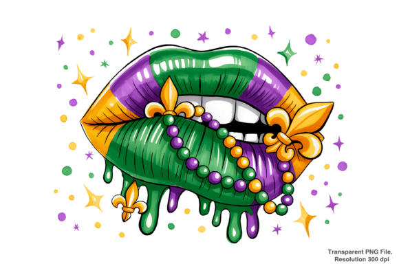Maximizing Creative Potential with High-Resolution Mardi Gras Lips PNG Assets