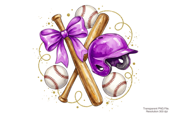 Merging Sport and Softness: The Strategic Value of Coquette Baseball PNG Assets in Modern Creative Workflows