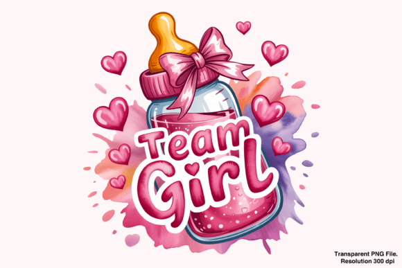 Streamlining Creative Production with Team Girl PNG and Gender Reveal PNG Assets